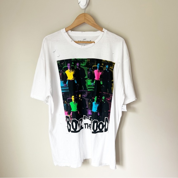Philcos Tops - Philcos Boyz N The Hood Distressed Pop Art Graphic White T-Shirt Unisex 3X NWT